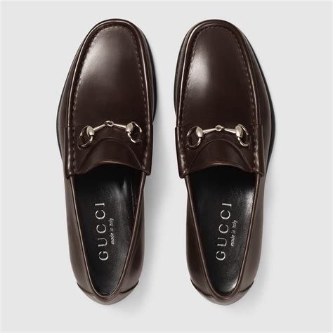 gucci horsebit leather loafer mens|Gucci harald horsebit platform loafer.